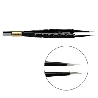 Біполярний пінцет, антипригарний, округла рукоятка, прямий, 155 мм, 0.6 мм, BOWA